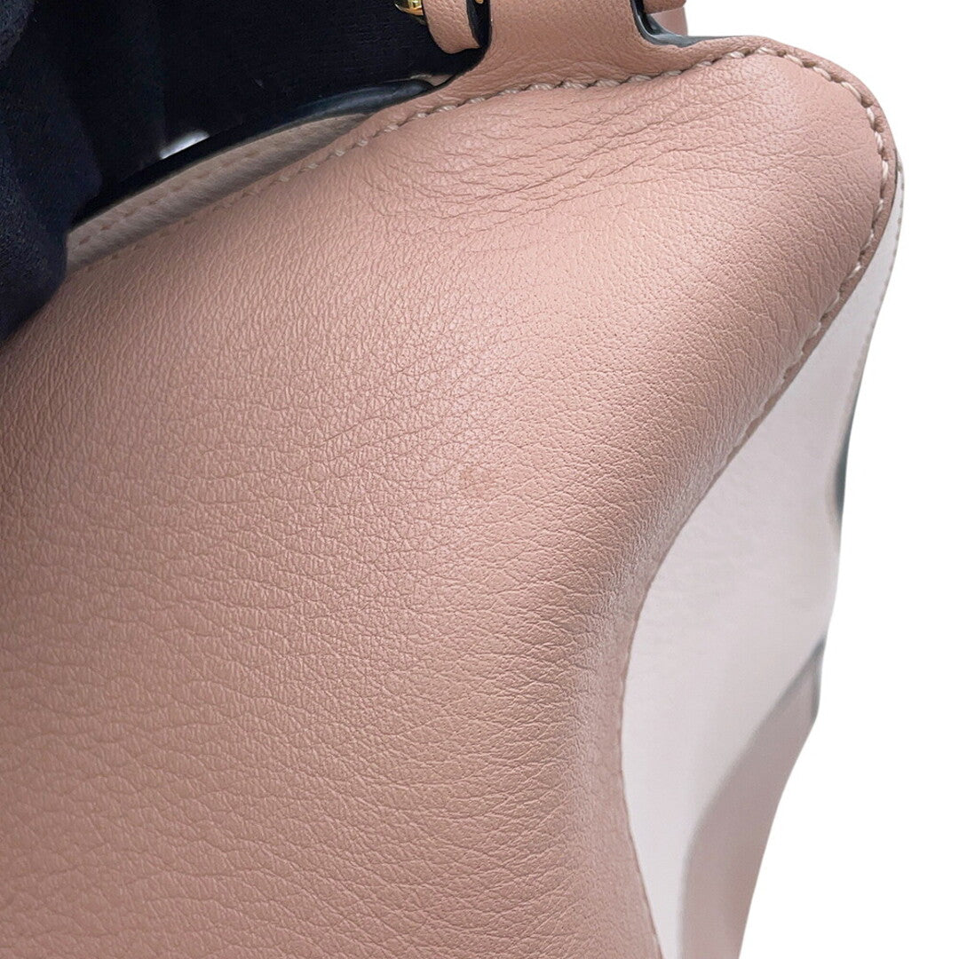LOEWE Blush Suede Puzzle Bag