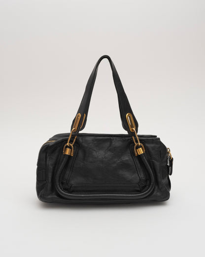 2000s CHLOE Black Half Paraty Bag