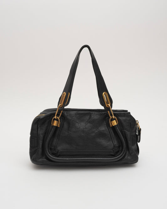 2000s CHLOE Black Half Paraty Bag