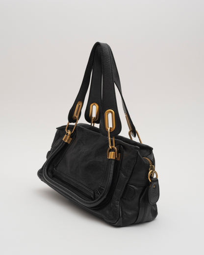 2000s CHLOE Black Half Paraty Bag