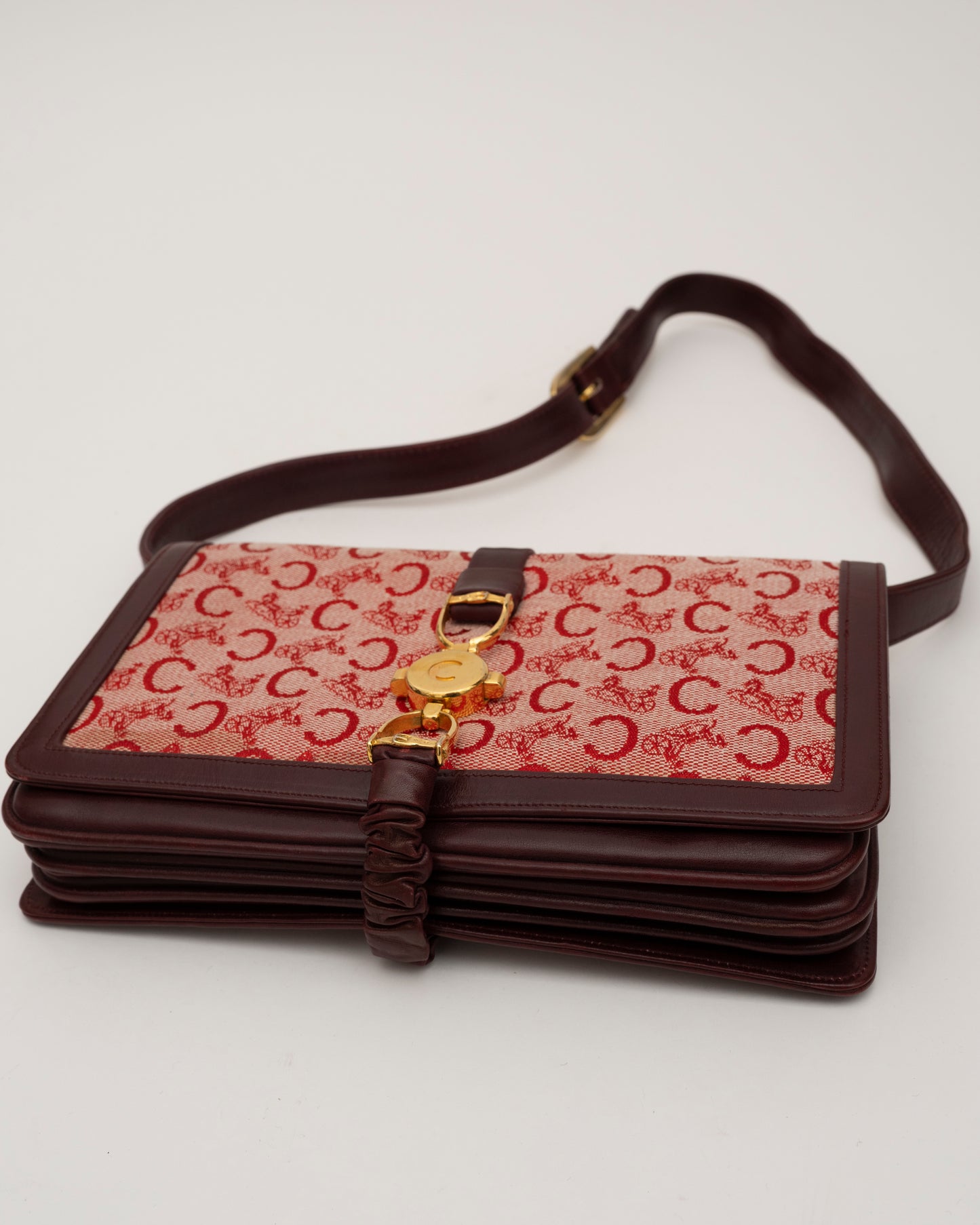 80s/90s CELINE Sulky C Red Shoulder Bag