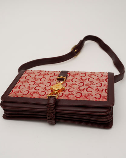 80s/90s CELINE Sulky C Red Shoulder Bag