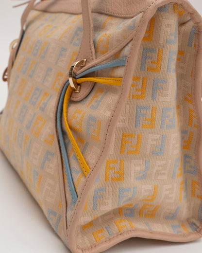 90s FENDI ZUCCINO Multicolor Canvas Bag
