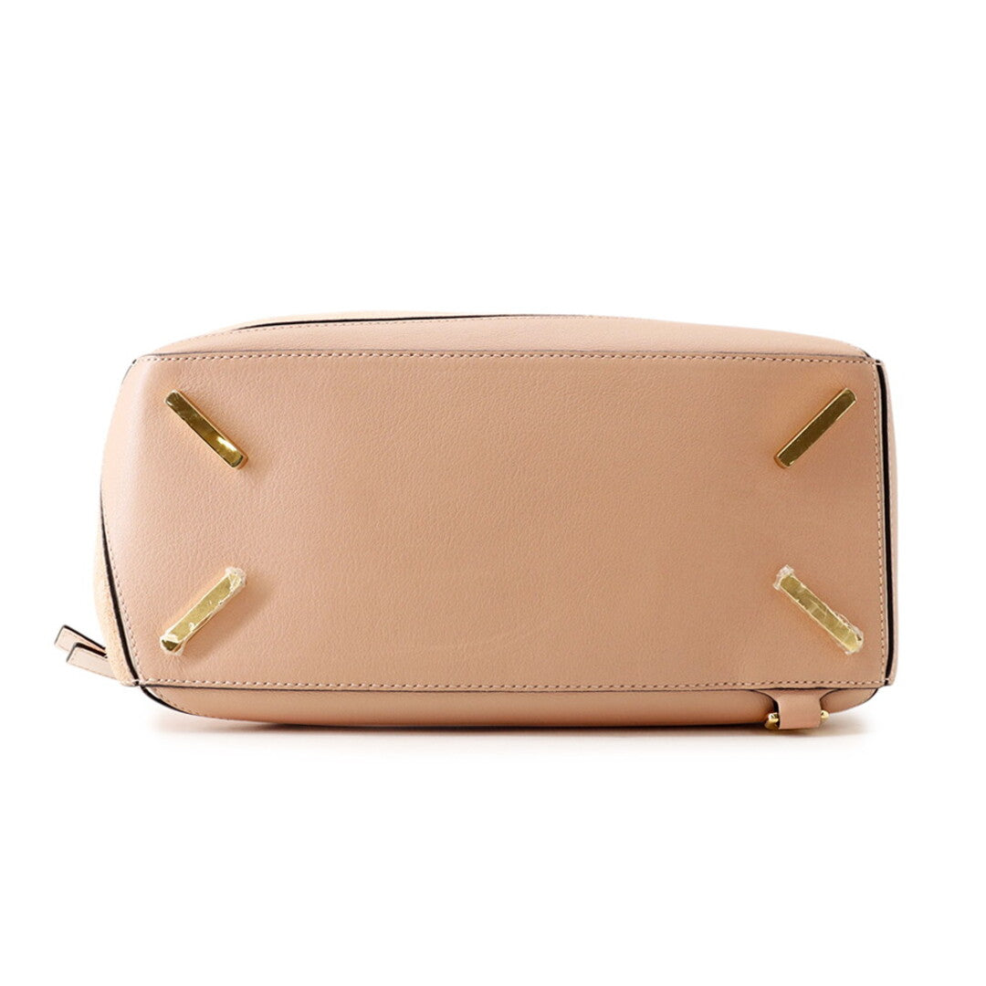LOEWE Blush Suede Puzzle Bag