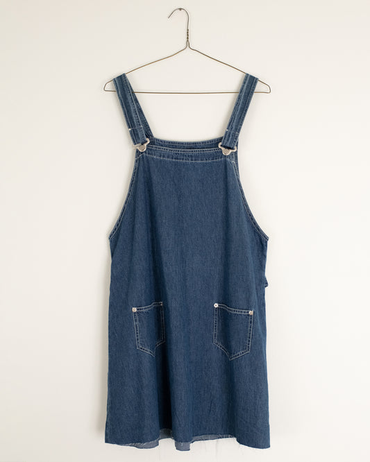Vintage Denim Overall Dress (S/M)