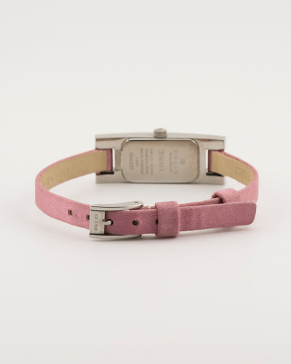 2000s GUCCI 3900L Pink GG Monogram Watch