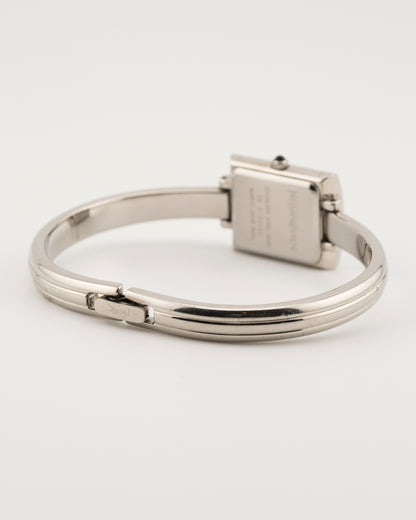 90s SAINT LAURENT Silver Bangle Watch