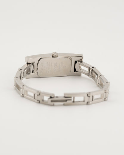 2000s GUCCI 3900L Silver GG Monogram Watch