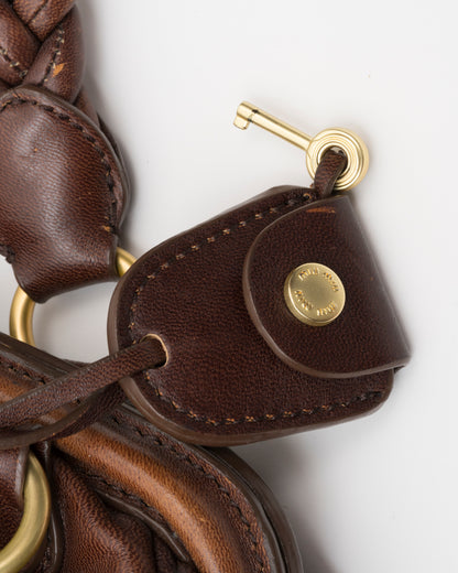 2000s MIU MIU Chocolate Matelasse Frame Bag