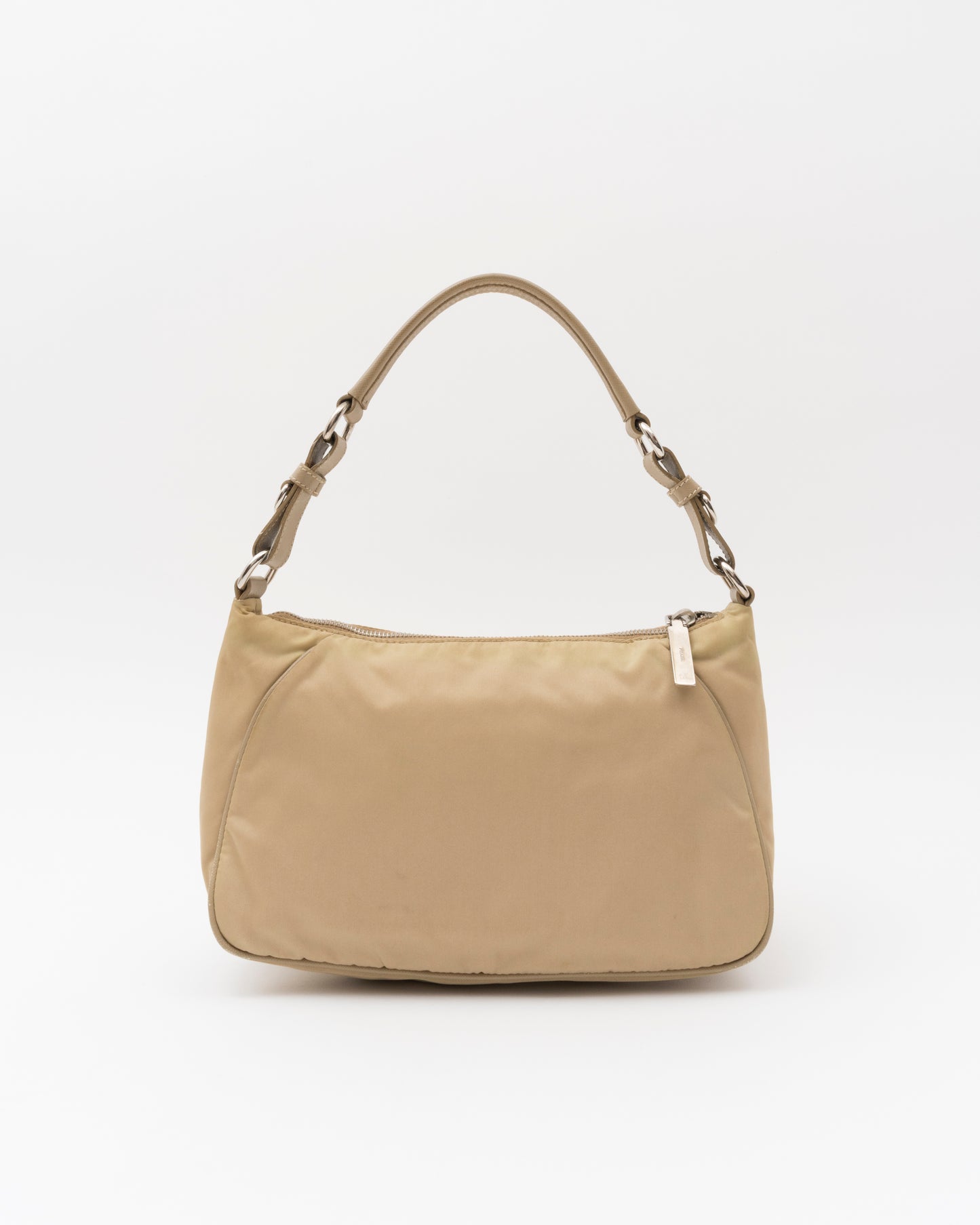 2000s PRADA Khaki Corda Tessuto Nylon Shoulder Bag