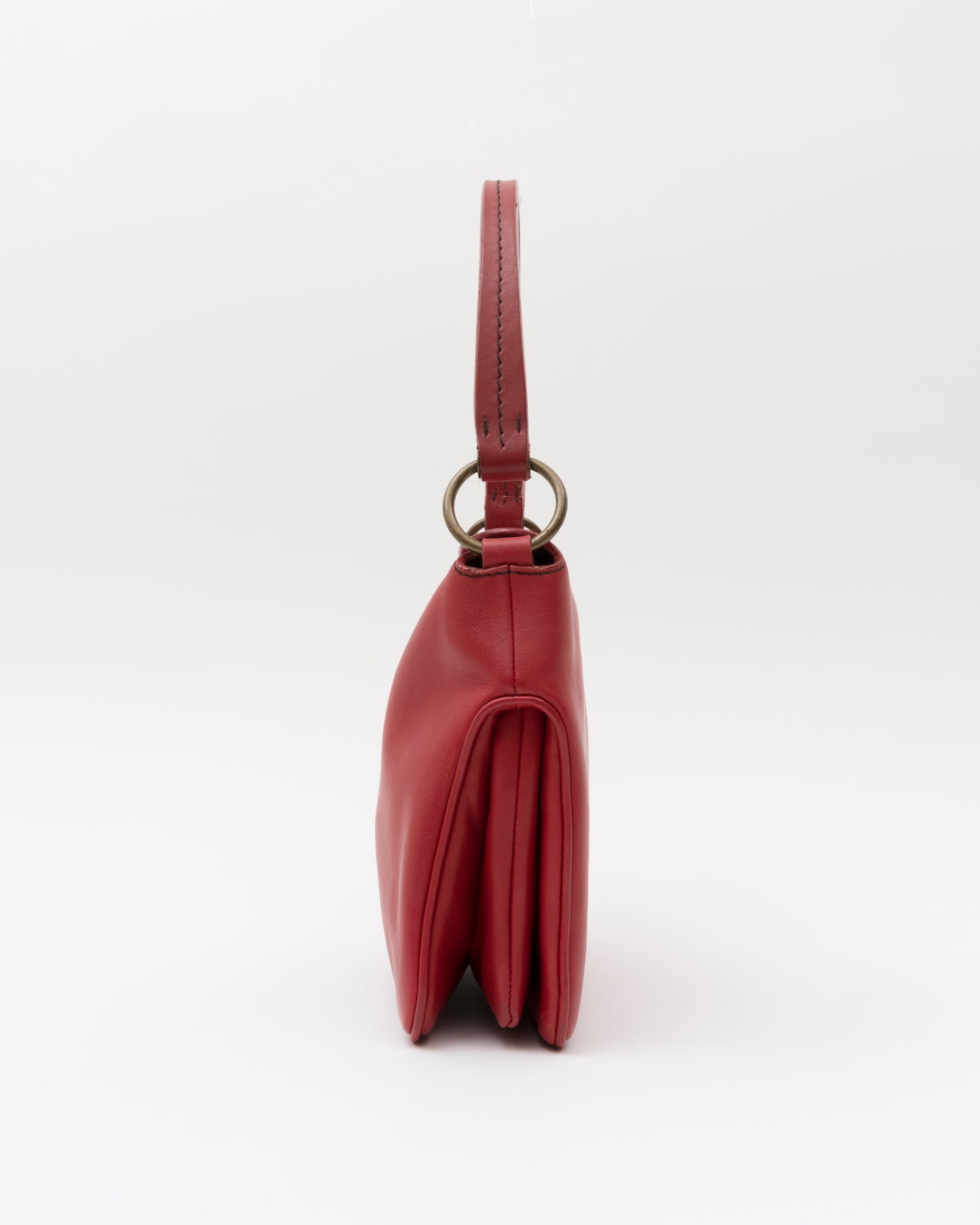 AW2003 MIU MIU Cherry Red Nappa Leather Turn Lock Bag