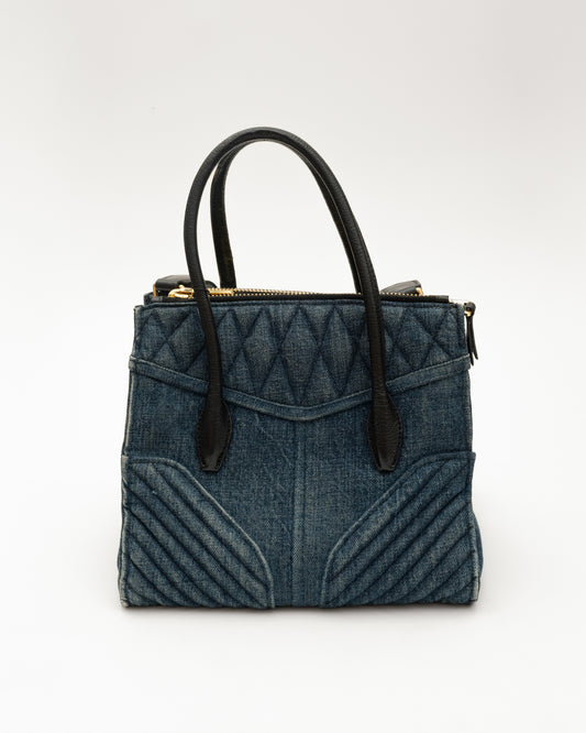 2000s MIU MIU Denim Moto Bag