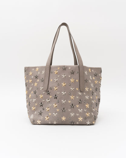 2000s JIMMY CHOO Sasha Small Grey Leather Bag