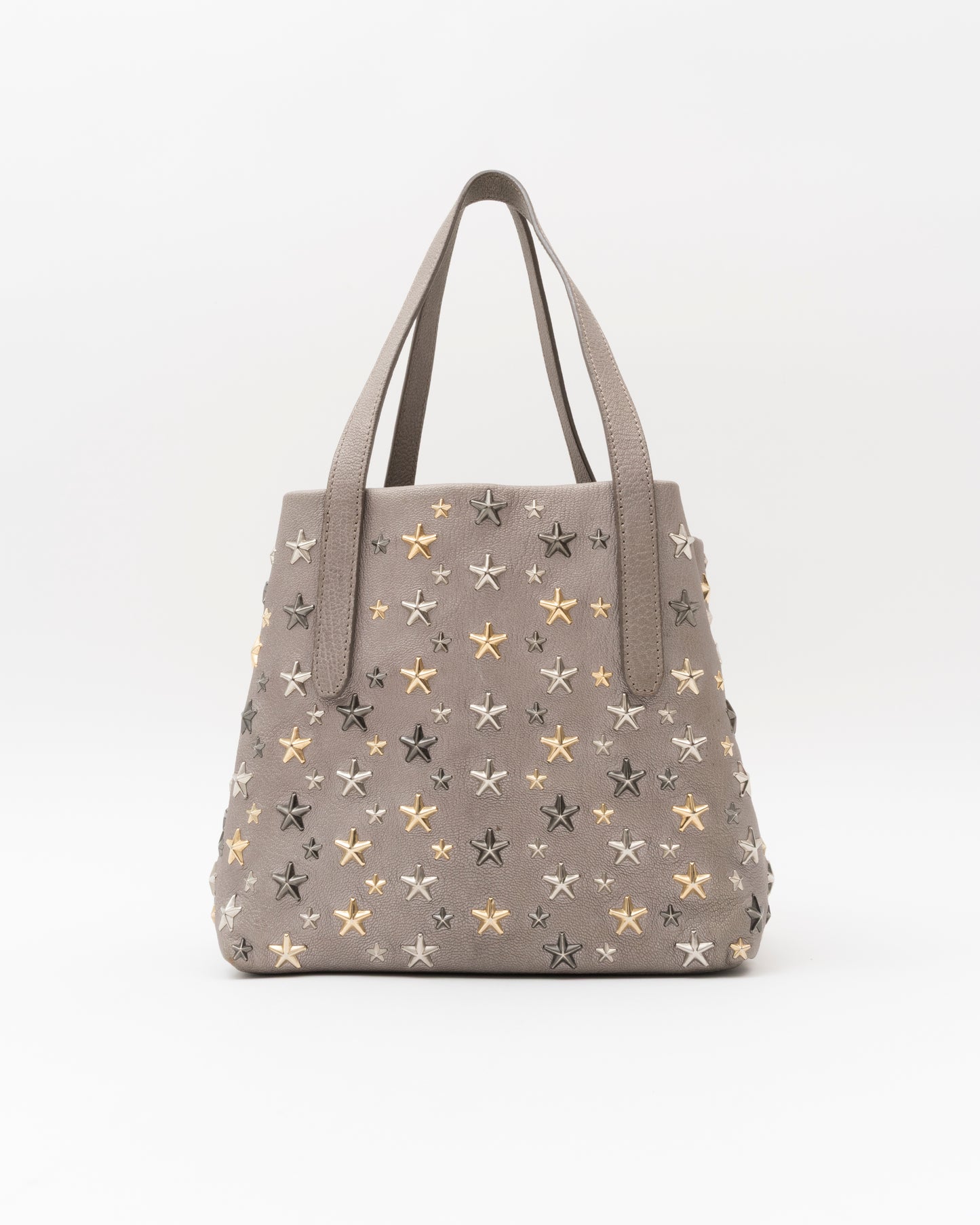 2000s JIMMY CHOO Sasha Small Grey Leather Bag