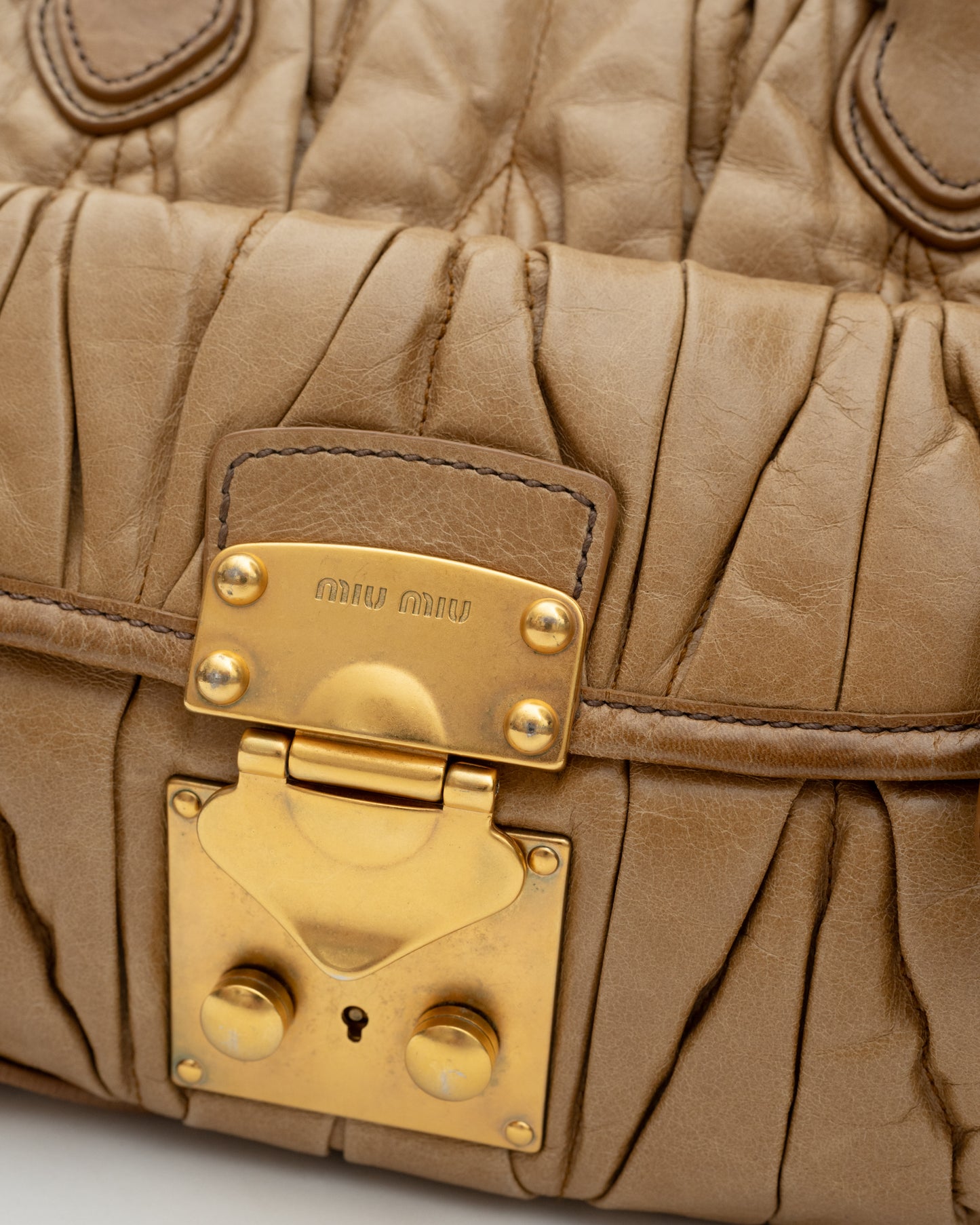 2000s MIU MIU Caramel Matelasse Bag