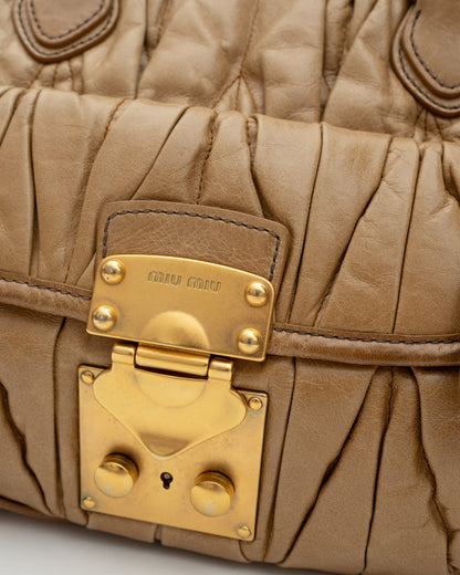 2000s MIU MIU Caramel Matelasse Bag