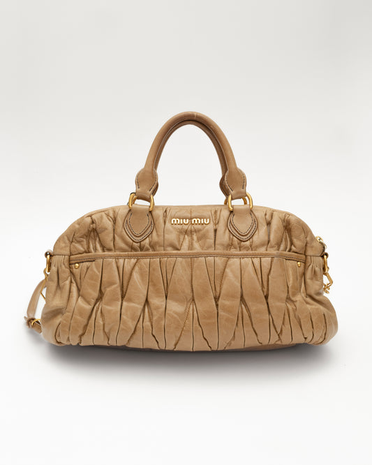 2000s MIU MIU Caramel Matelasse Bag