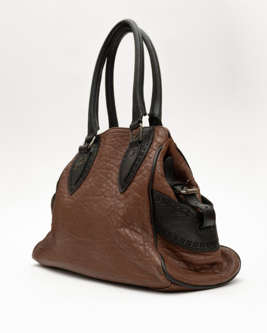 2000s FENDI Etniko Brown Leather Bag