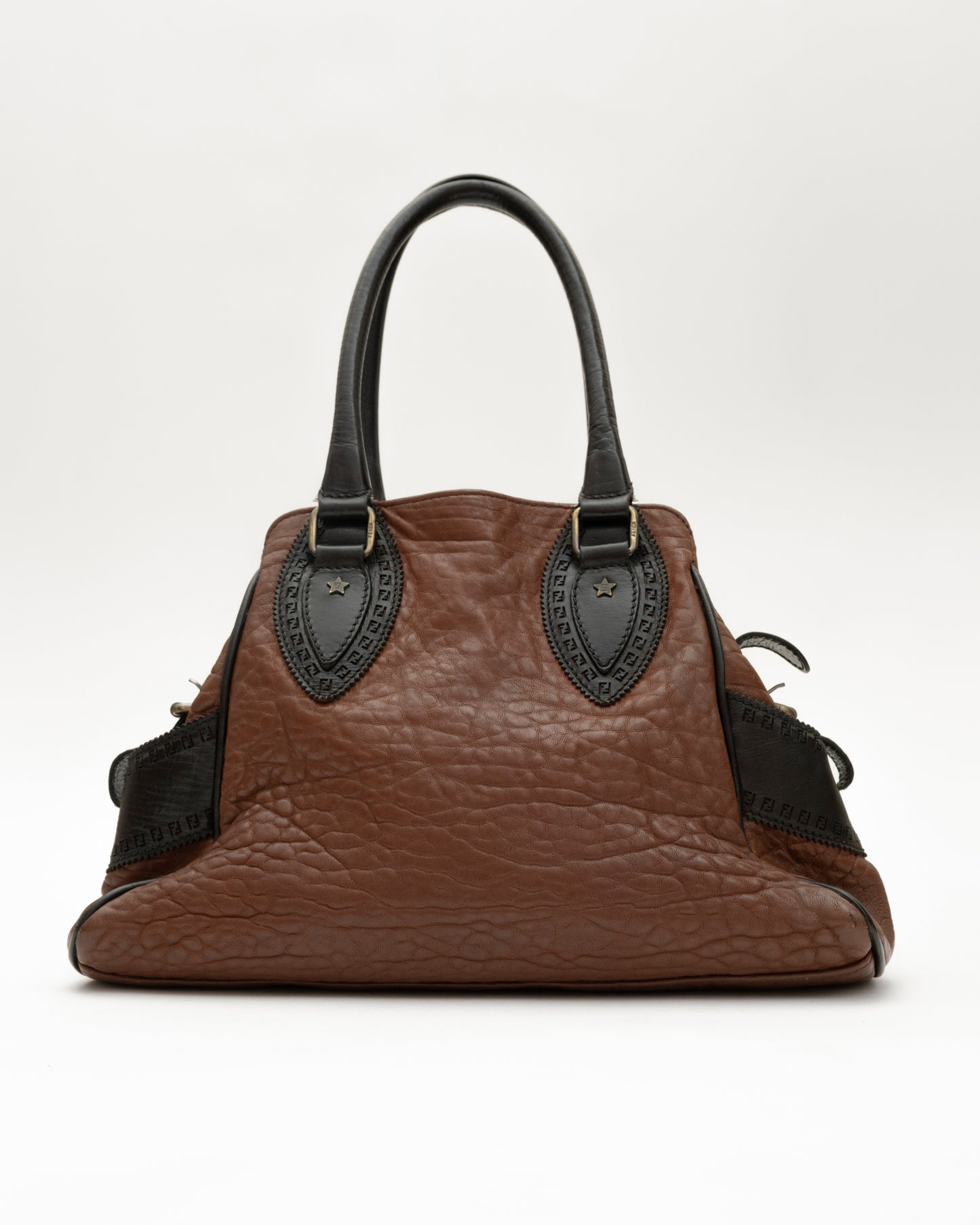 2000s FENDI Etniko Brown Leather Bag
