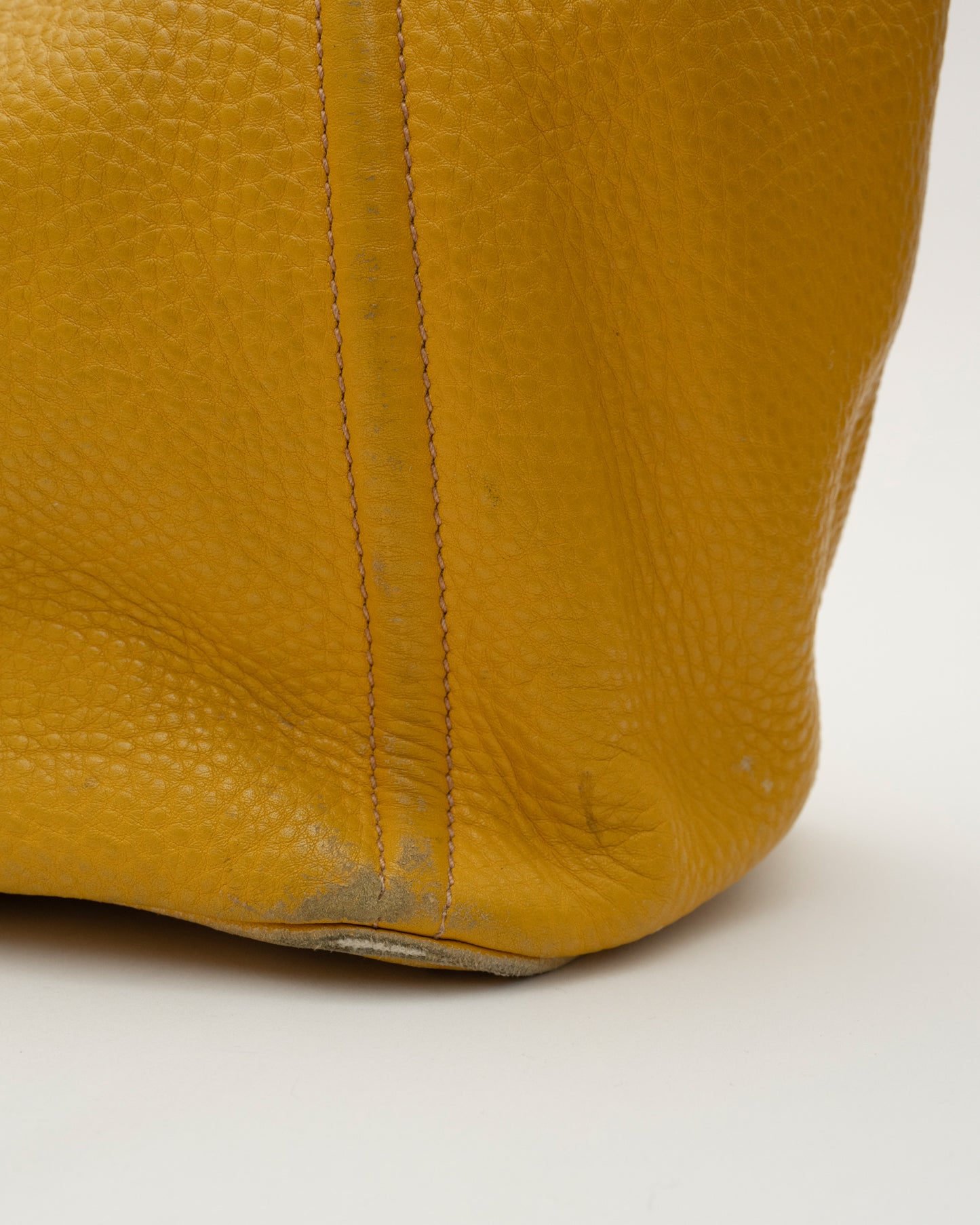 2000s MIU MIU Mustard Leather Bag (as is)