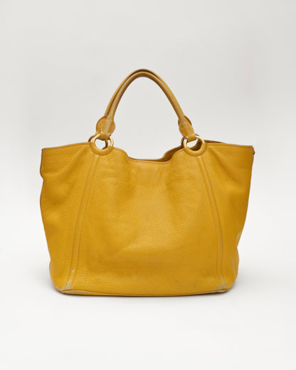 2000s MIU MIU Mustard Leather Bag (as is)