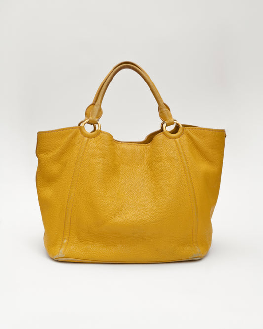 2000s MIU MIU Mustard Leather Bag (as is)