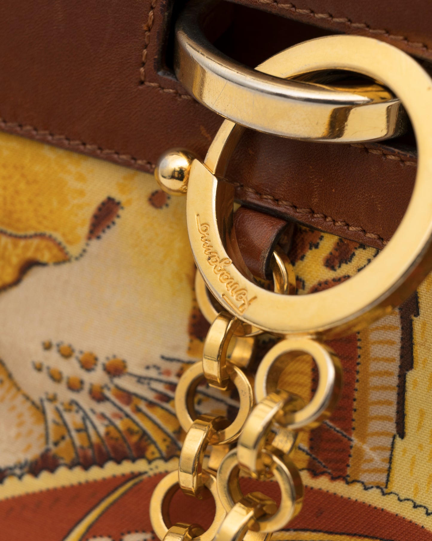 90s SALVATORE FERRAGAMO Jungle Safari Bucket Bag