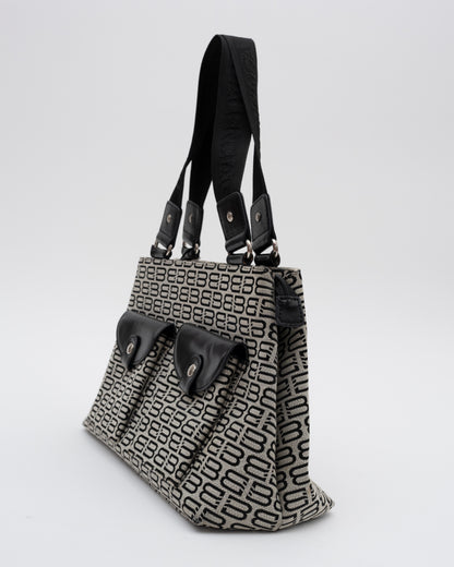 2000s BALENCIAGA Monogram Jacquard Bag