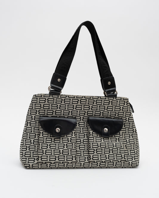 2000s BALENCIAGA Monogram Jacquard Bag
