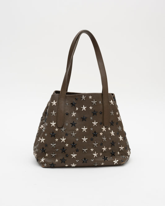 2000s JIMMY CHOO Olive Medium Sasha Tote