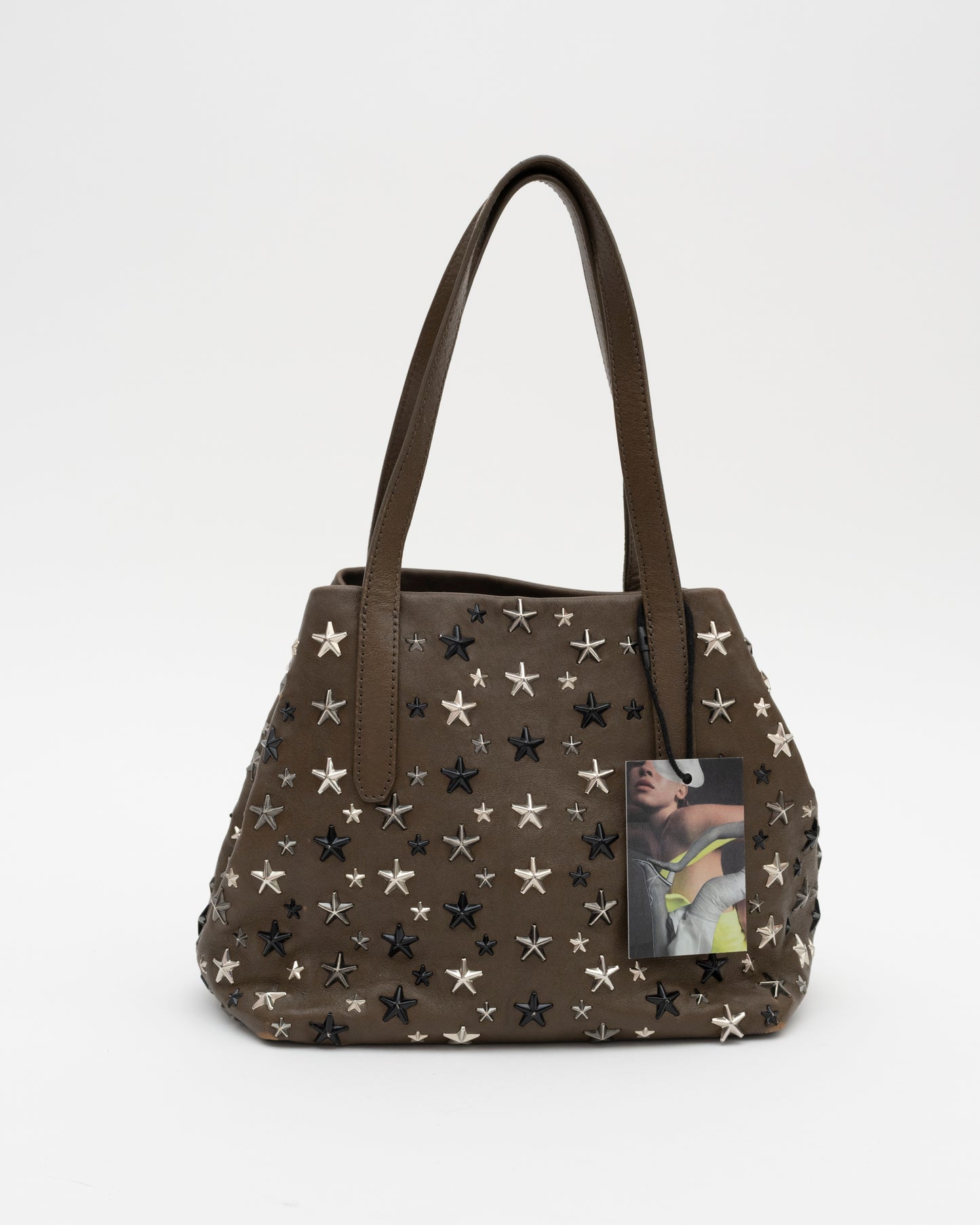 2000s JIMMY CHOO Olive Medium Sasha Tote