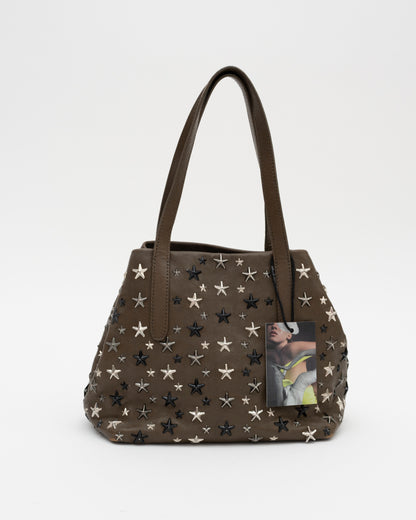 2000s JIMMY CHOO Olive Medium Sasha Tote