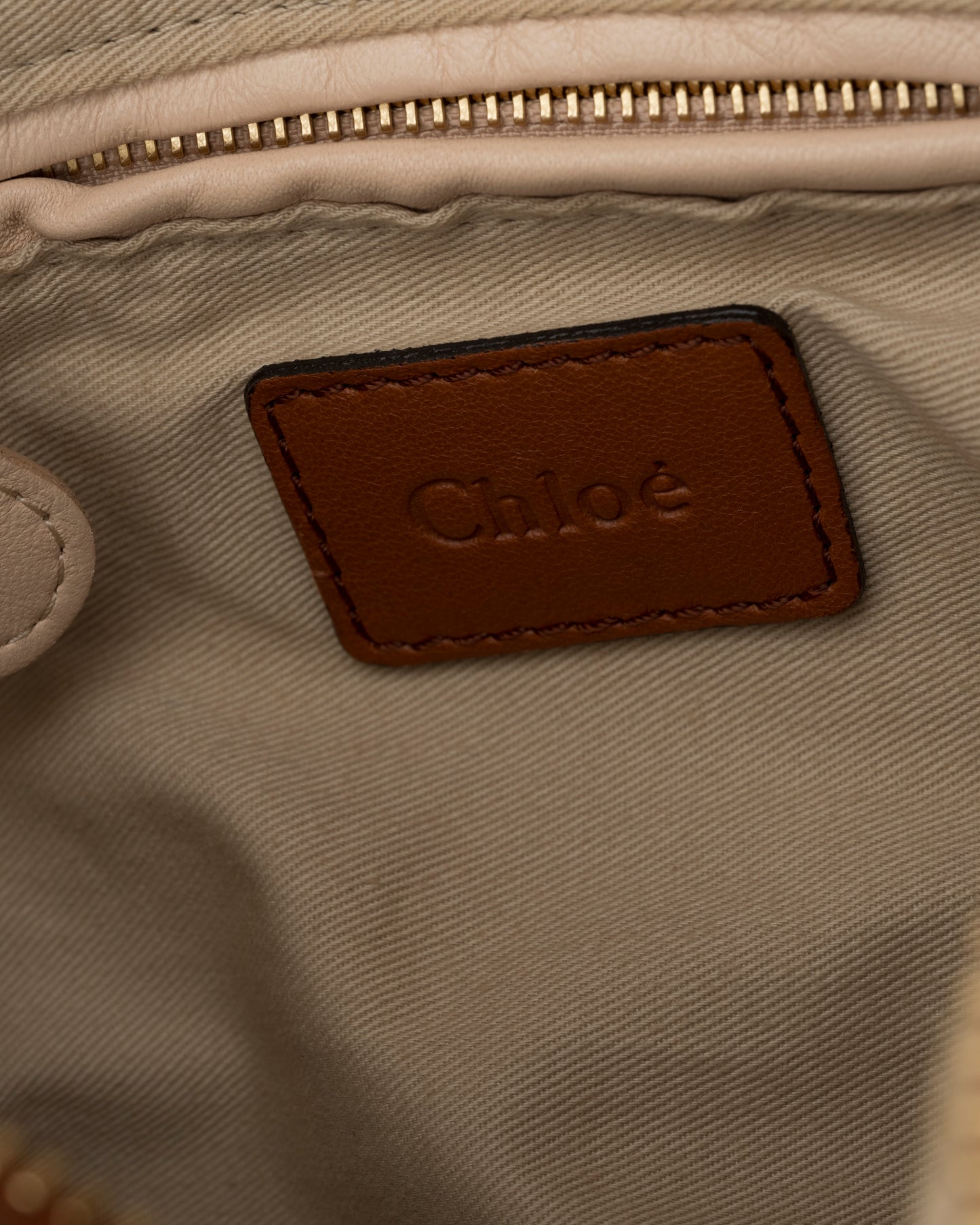 2000s CHLOE Military Paraty Brown Leather Bag