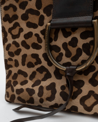 2000s DOLCE & GABBANA Leopard Pony Hair Bag