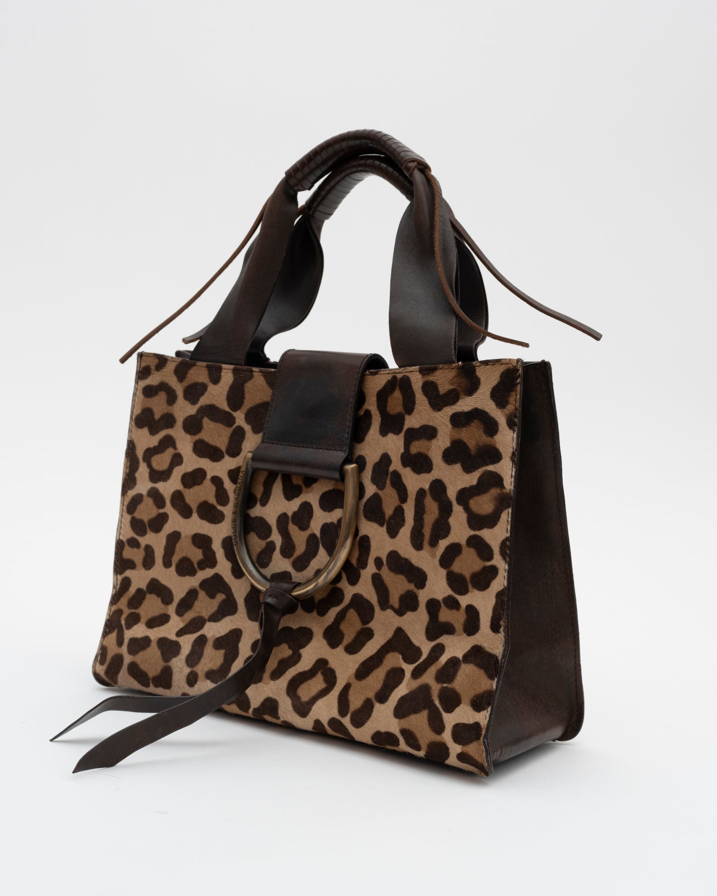 2000s DOLCE & GABBANA Leopard Pony Hair Bag
