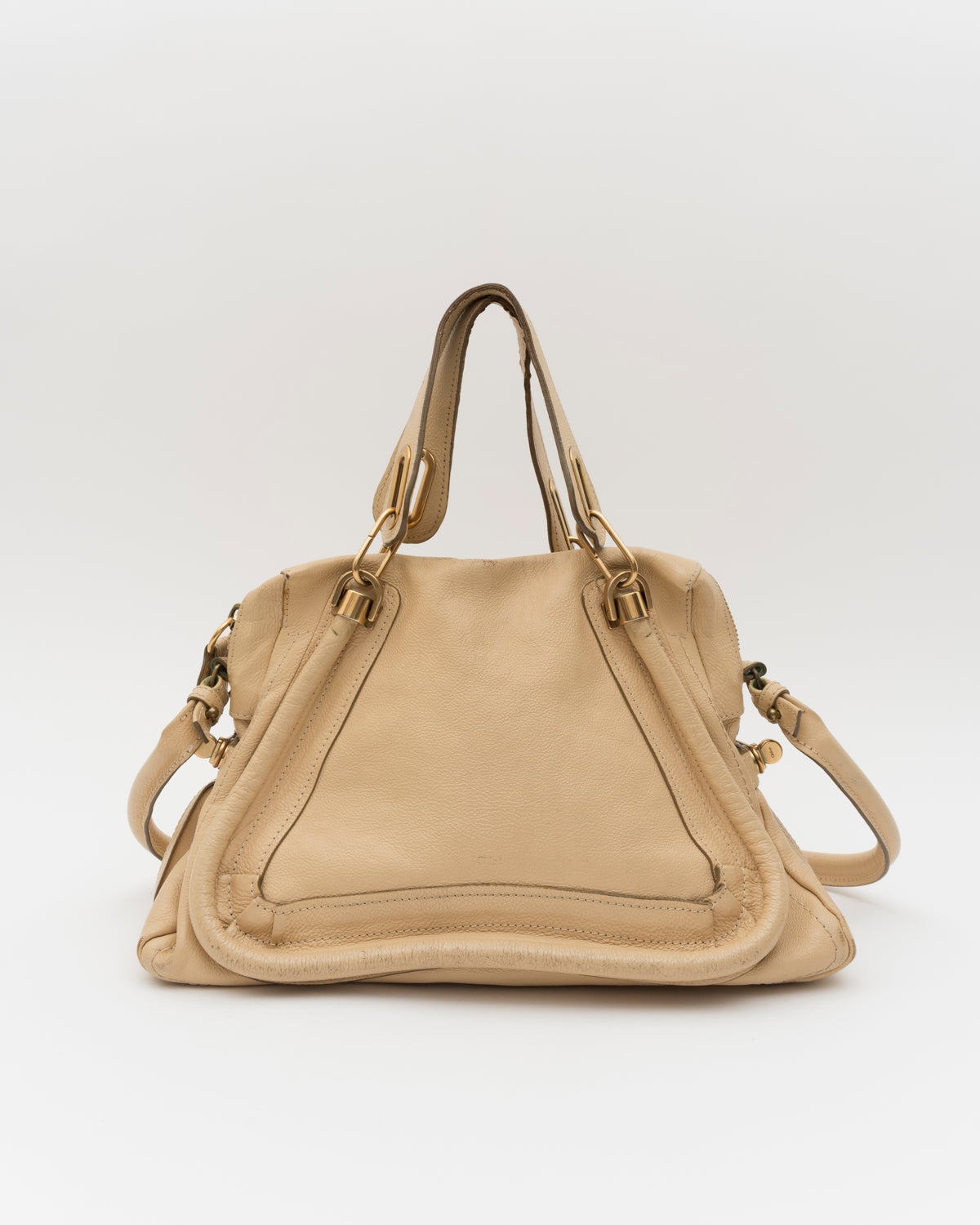 2000s CHLOE Paraty Beige Leather Bag