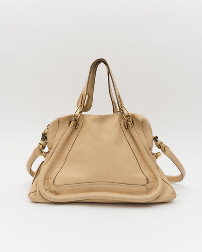 2000s CHLOE Paraty Beige Leather Bag