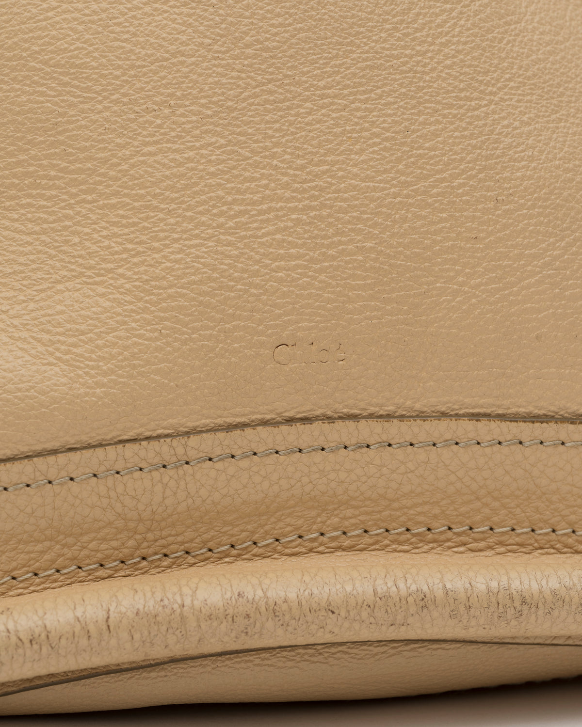 2000s CHLOE Paraty Beige Leather Bag