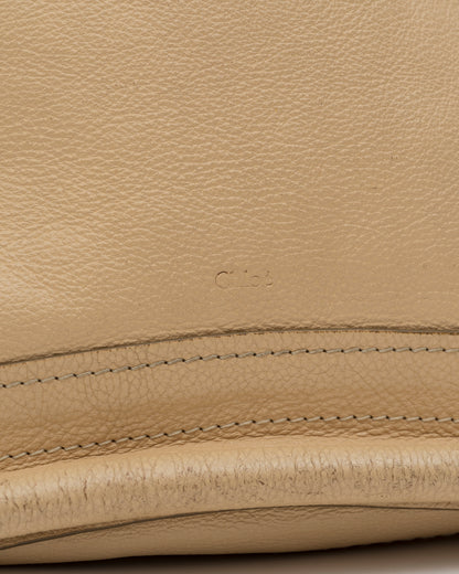 2000s CHLOE Paraty Beige Leather Bag