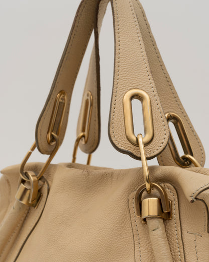 2000s CHLOE Paraty Beige Leather Bag