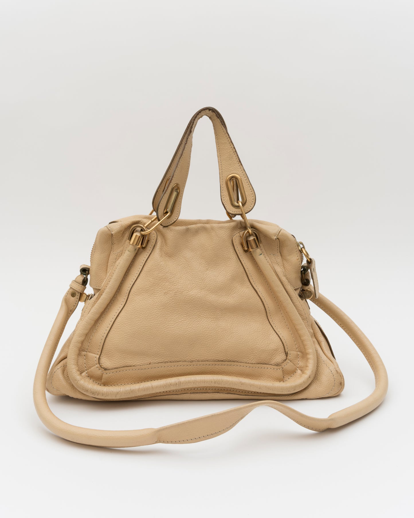 2000s CHLOE Paraty Beige Leather Bag