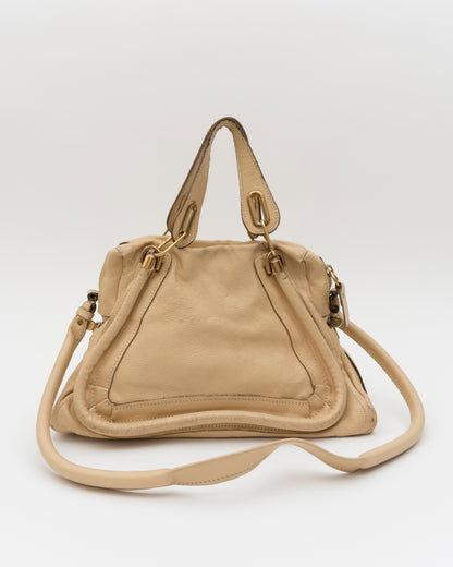 2000s CHLOE Paraty Beige Leather Bag