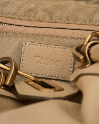 2000s CHLOE Paraty Beige Leather Bag