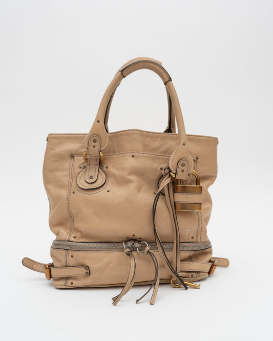 2000s CHLOE Paddington Beige Tote (as is)
