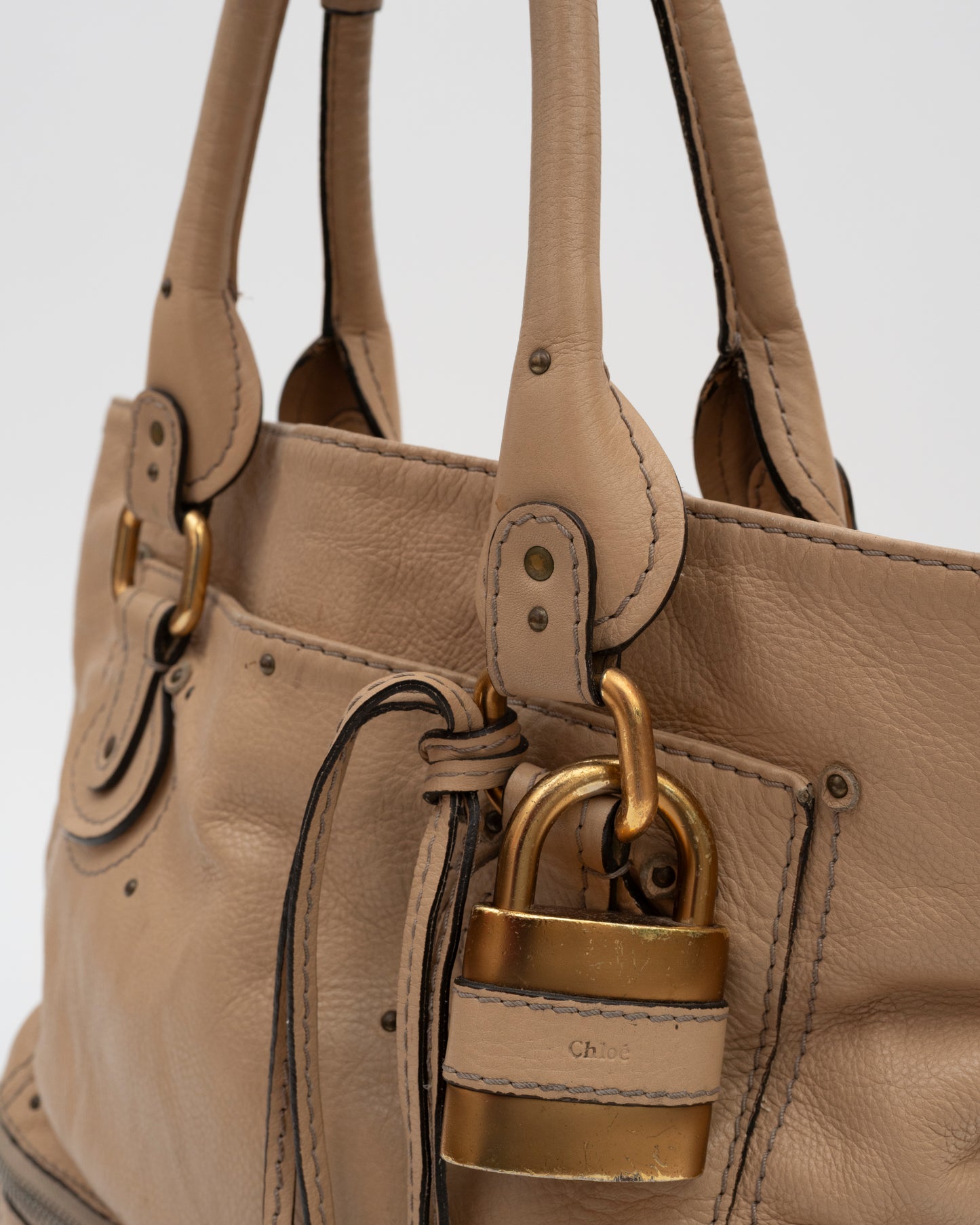 2000s CHLOE Paddington Beige Tote (as is)