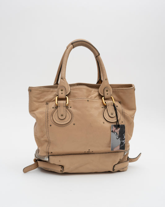 2000s CHLOE Paddington Beige Tote (as is)