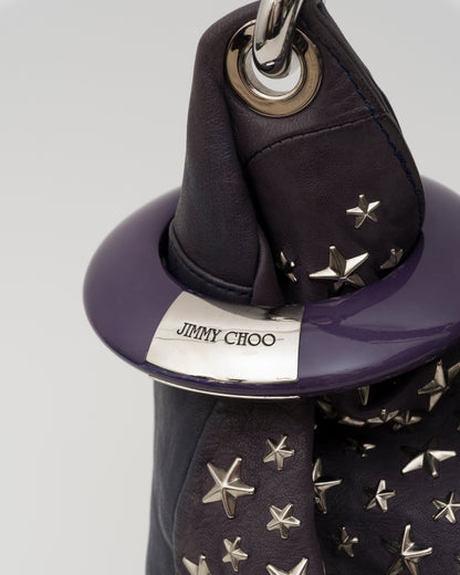 2000s JIMMY CHOO Purple Small Sky Bag
