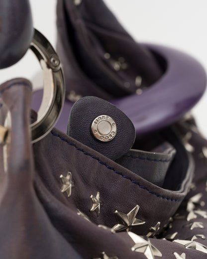 2000s JIMMY CHOO Purple Small Sky Bag