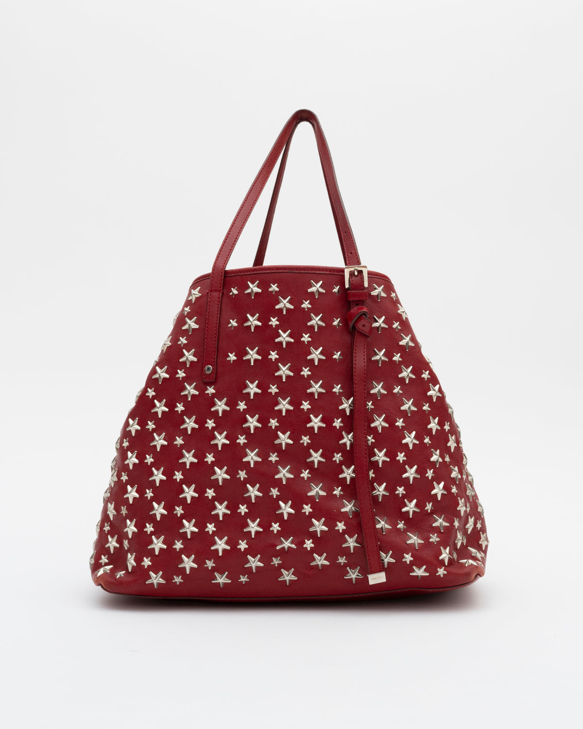 2000s JIMMY CHOO Deep Red Large Sasha Tote – Closed Caption