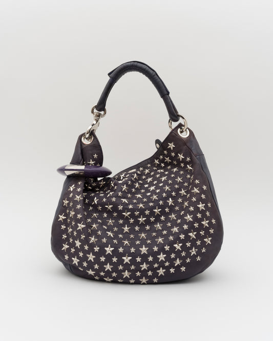 2000s JIMMY CHOO Purple Small Sky Bag